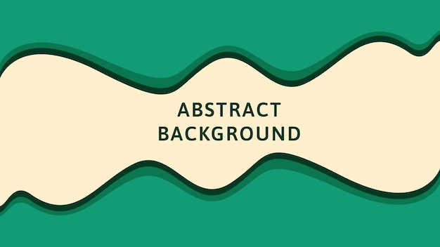 Vector de fondo abstracto de la onda verde
