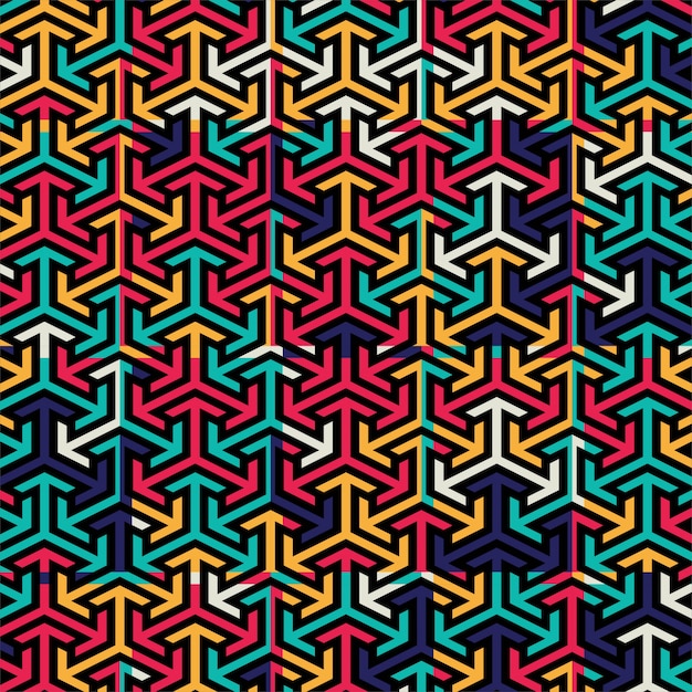 Vector de fondo abstracto patrón colorido