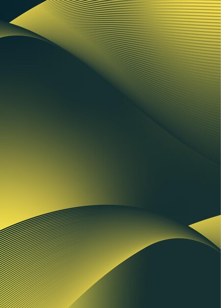 Vector de fondo abstracto con red de ondas dinámicas o líneas onduladas Banner premium