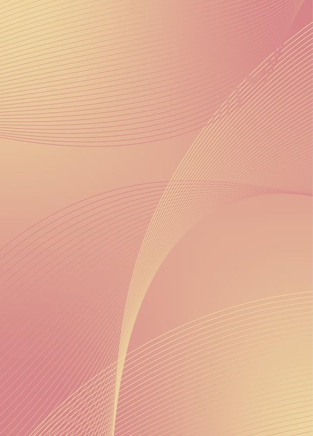 Vector de fondo abstracto con red de ondas dinámicas o líneas onduladas Banner de textura de rayas premium