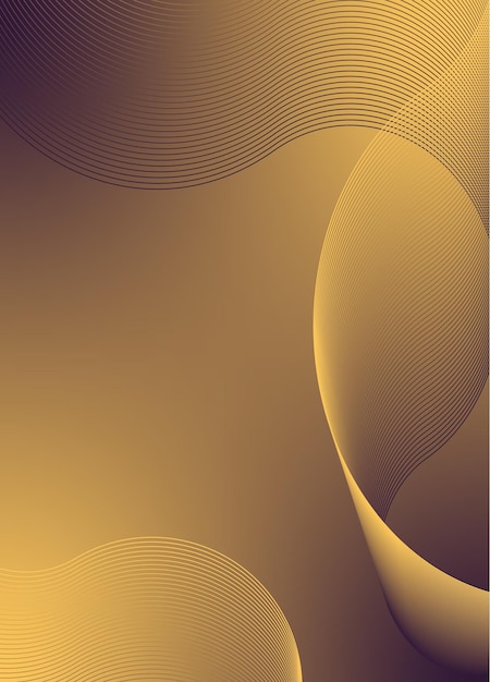 Vector de fondo abstracto con red de ondas dinámicas o líneas onduladas Banner de textura de rayas premium