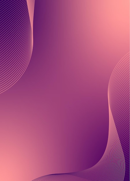 Vector de fondo abstracto con red de ondas dinámicas o líneas onduladas Banner de textura de rayas premium