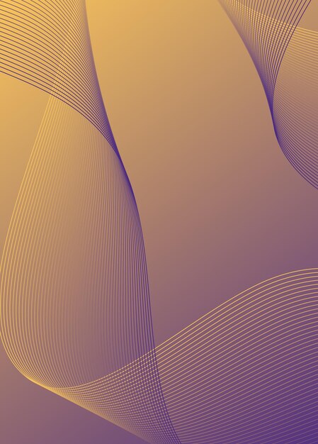 Vector de fondo abstracto con red de ondas dinámicas o líneas onduladas Banner de textura de rayas premium