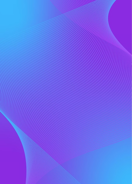 Vector de fondo abstracto con red de ondas dinámicas o líneas onduladas Banner de textura de rayas premium