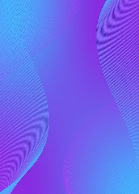 Vector de fondo abstracto con red de ondas dinámicas o líneas onduladas Banner de textura de rayas premium
