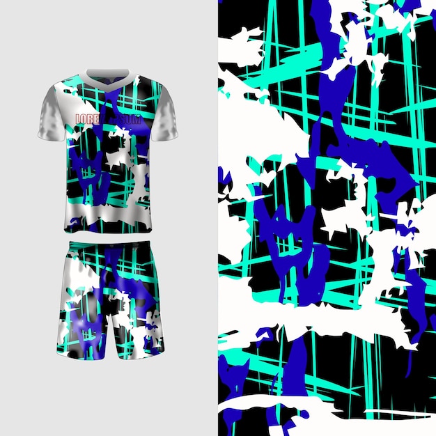 vector de fondo abstracto para traje de jersey, ropa deportiva y calcomanía de coche