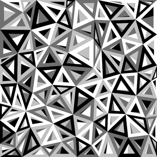 Vector de fondo abstracto de triángulo blanco y negro. EPS 10