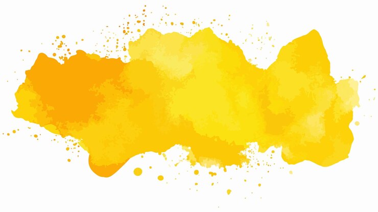 Vector vector de fondo de acuarela amarillo vibrante para proyectos de diseño creativo