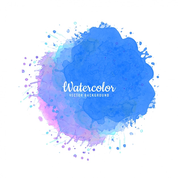 Vector vector de fondo acuarela colorida splash