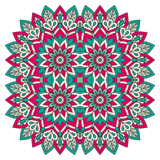 Vector de fondo con adornos. mandala de vector