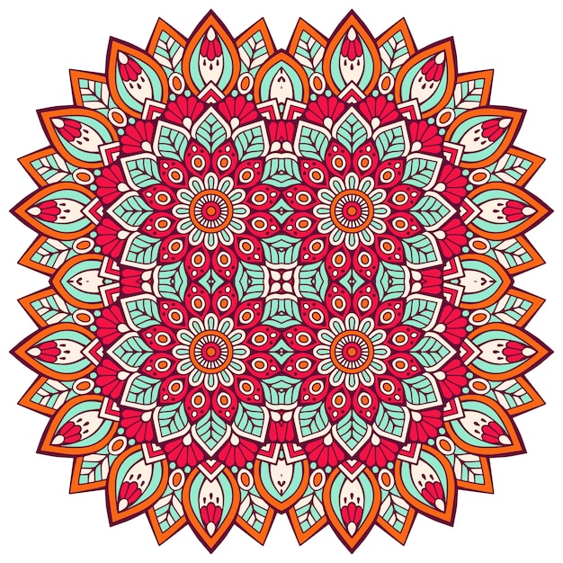 Vector de fondo con adornos. mandala de vector