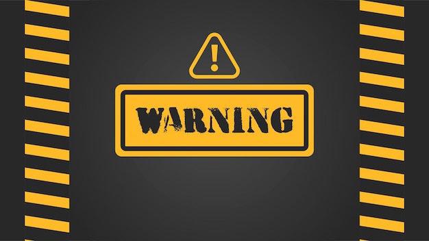 Vector de fondo de advertencia Perfecto para contenido de advertencia, contenido de precaución, etc.