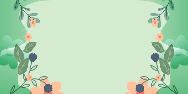 Vector de fondo de arte floral abstracto Papel tapiz estilo flor con hojas botánicas Formas orgánicas