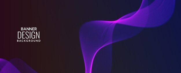 Vector de fondo de banner colorido elegante moderno de fondo abstracto