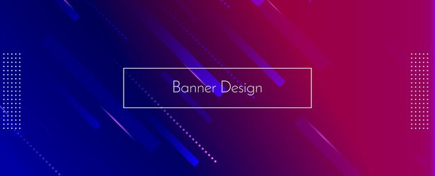Vector de fondo de banner de diseño decorativo geométrico elegante abstracto
