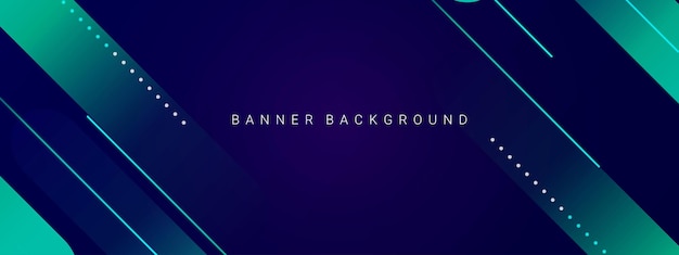 Vector de fondo de banner oscuro liso con estilo moderno geométrico abstracto