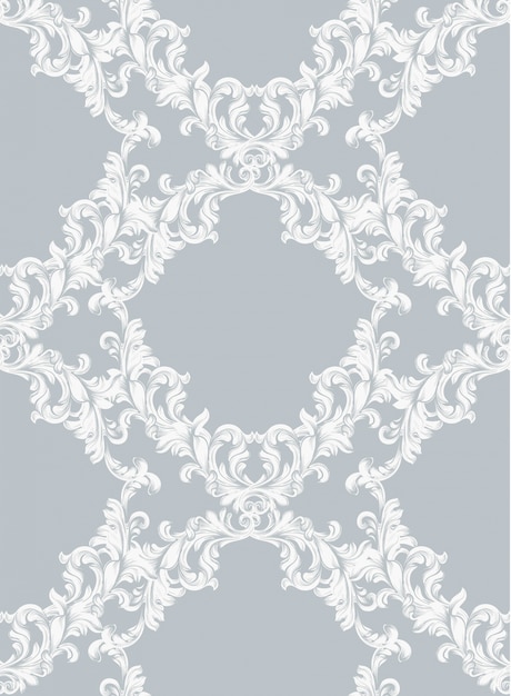 Vector de fondo barroco del patrón. Texturas de decoración de ornamento vintage