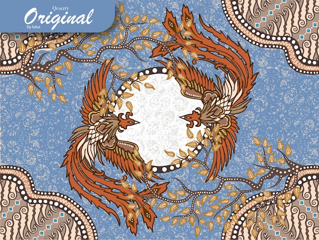 Vector de fondo batik desde Indonesia