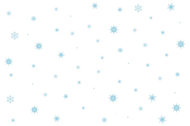 Vector fondo blanco con copos de nieve. patrón de navidad o año nuevo.