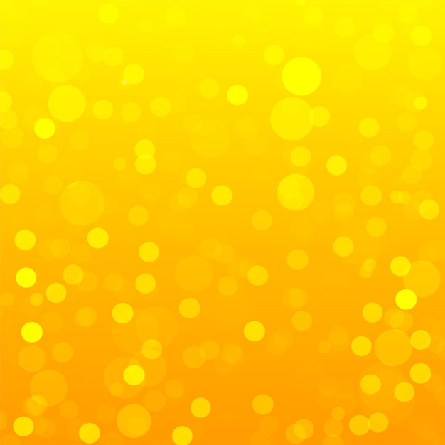 Vector de fondo Bokeh de verano amarillo y naranja