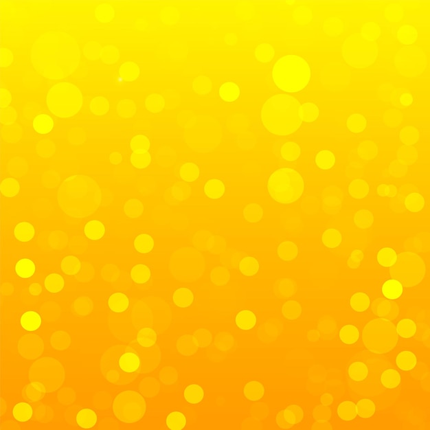 Vector de fondo bokeh de verano amarillo y naranja