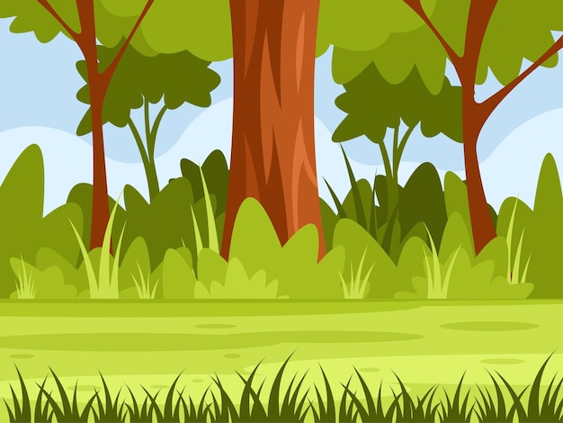 Vector de fondo de bosque