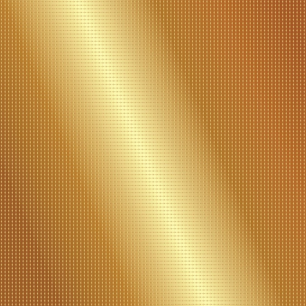 Vector de fondo de bronce dorado con textura metálica de acero cepillado