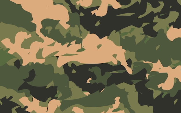 Vector de fondo de camuflaje verde