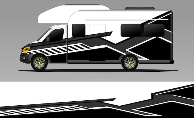 vector de fondo de carreras para envolturas de autocaravanas y más