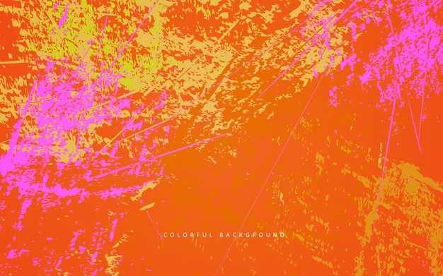 Vector de fondo de color naranja de textura grunge abstracto
