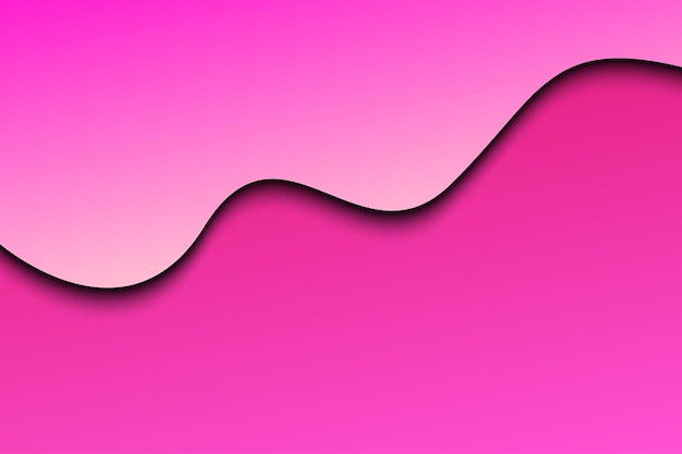 Vector de fondo de color rosa de papercut de forma de onda abstracta