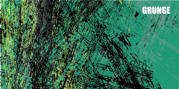 Vector de fondo de color verde de textura grunge abstracto