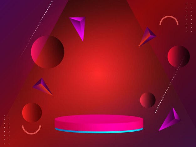 Vector de fondo colorido de diseño dinámico geométrico abstracto