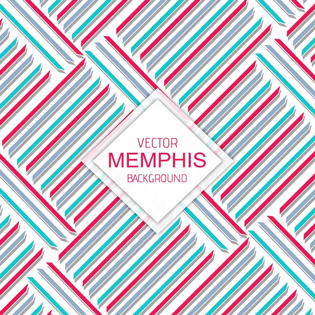 Vector vector de fondo colorido de memphis