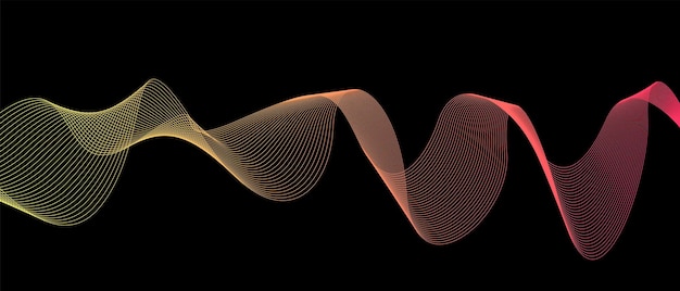vector de fondo colorido ondulado