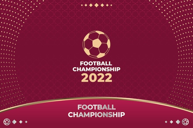 Vector de fondo de la copa mundial de fútbol 2022