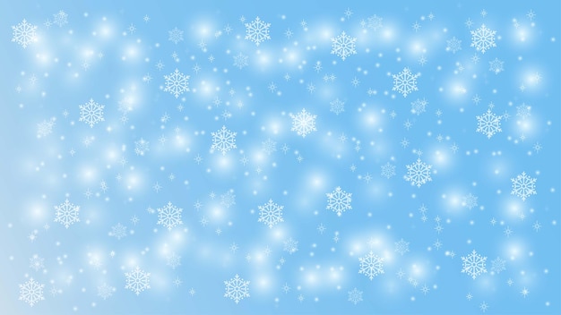 Vector de fondo de copo de nieve de la temporada de invierno
