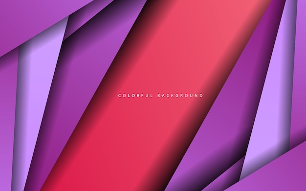 Vector de fondo de corte de papel de capa de superposición abstracta