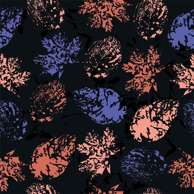 Vector de fondo sin costuras hojas de arce de otoño en blanco