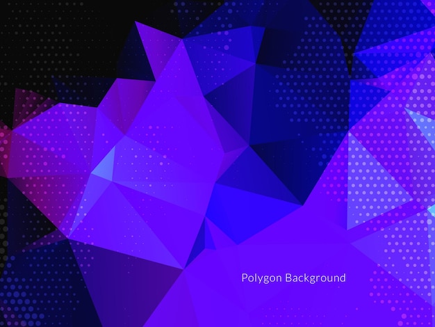 Vector de fondo de cristal geométrico triangular colorido abstracto