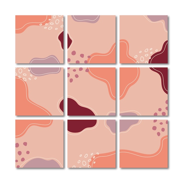 vector de fondo cuadrado abstracto