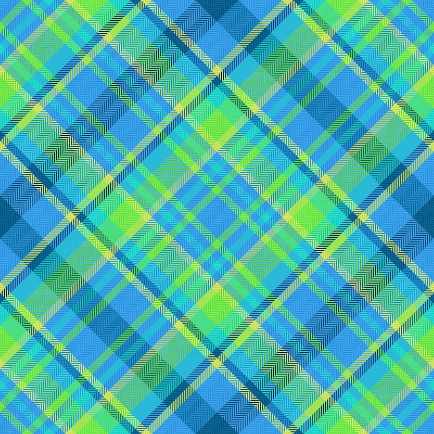 Vector de fondo de cuadros de tela sin costuras de tela escocesa patrón de textura de tartán