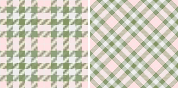 Vector de fondo a cuadros de textura de patrón de tartan con un chequeo de tela textil sin costuras