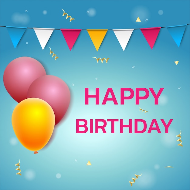 Vector de fondo de cumpleaños