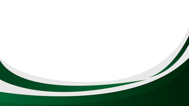 Vector de fondo de la curva verde oscuro abstracto del estandarte