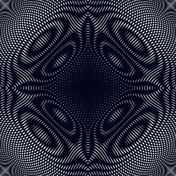 Vector vector de fondo decorativo de onda de línea