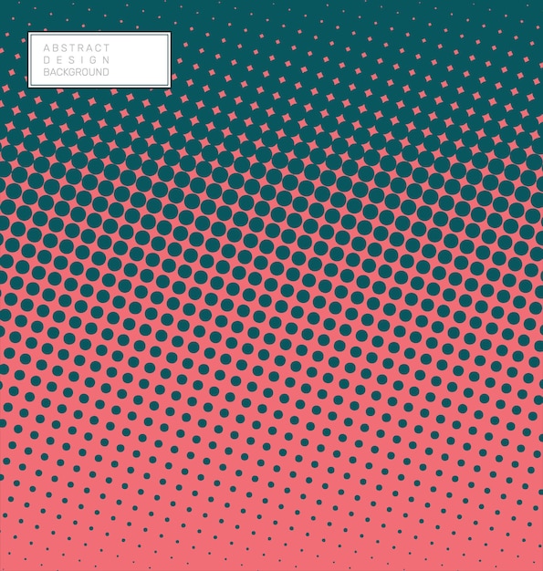 Vector de fondo degradado de color de patrón de semitono geométrico abstracto