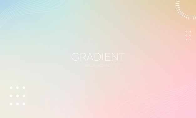 Vector de fondo degradado en colores primaverales