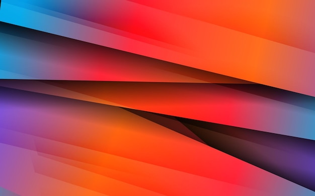 Vector de fondo degradado de corte de papel de capa de superposición abstracta