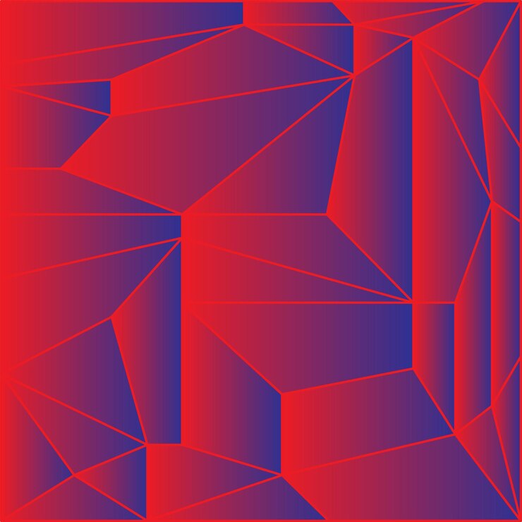 Vector de fondo degradado de formas de polígono abstracto